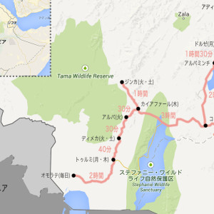 エチオピア南部地図