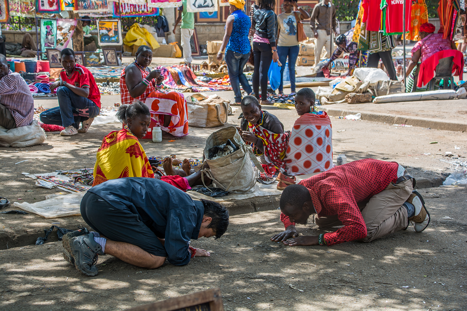 ナイロビのマサイマーケット