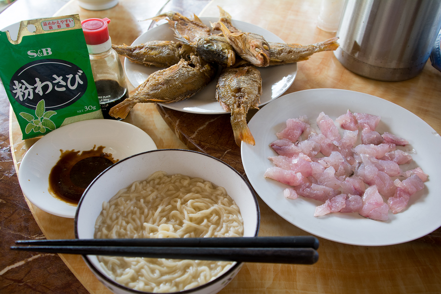 刺身と焼魚