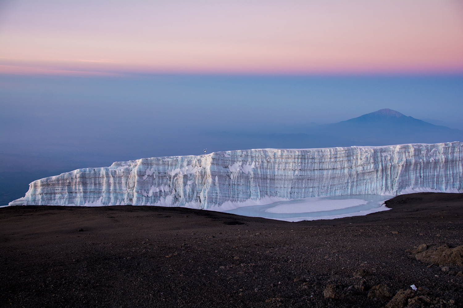 キリマンジャロの氷河