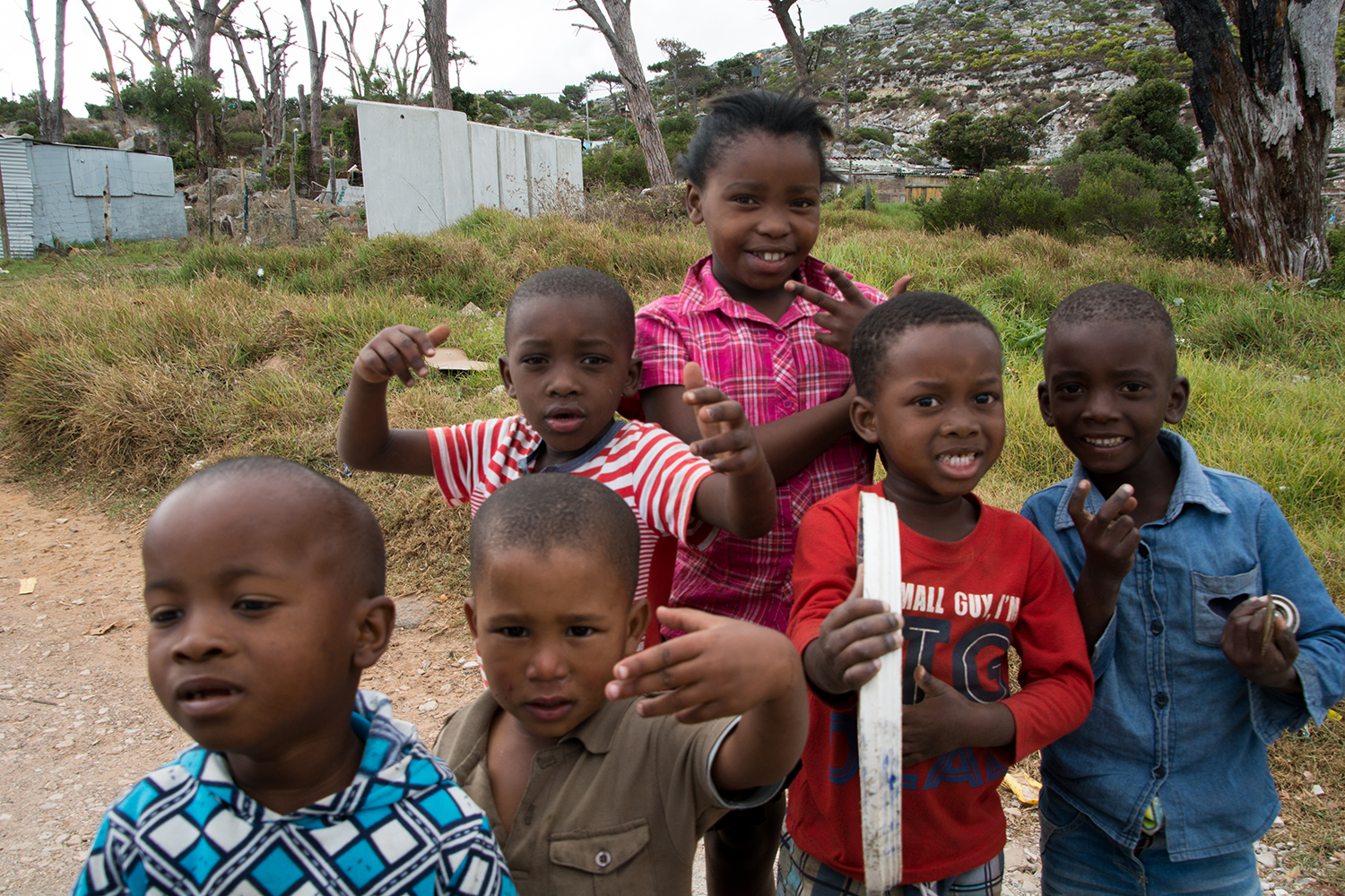 南アフリカの黒人居住区