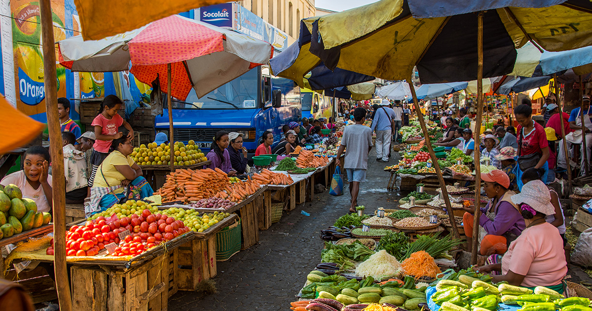 アンタナナリボの市場